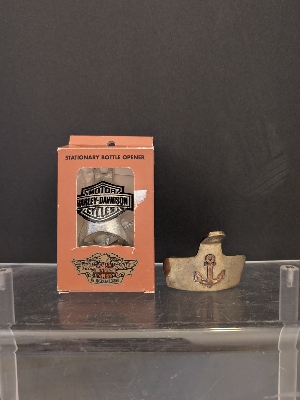 Harley-Davidson Brass Anchor Bottle Opener & Brass Anchor Bottle Opener